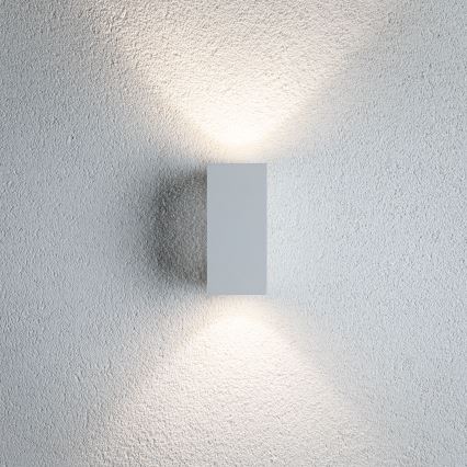 Paulmann 94330 - 2xLED/2,8W IP44 Außenwandleuchte FLAME 230V weiß
