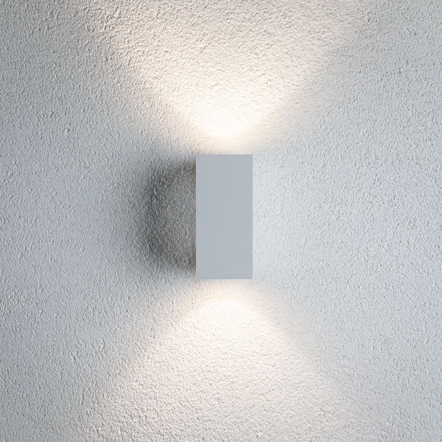 Paulmann 94330 - 2xLED/2,8W IP44 Außenwandleuchte FLAME 230V weiß