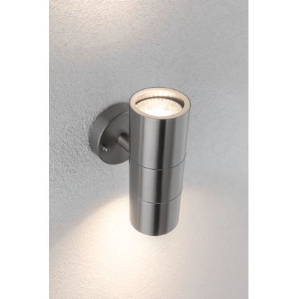 Paulmann 94331 - 2xGU10/10W IP44 Outdoor-Wandleuchte FLAME 230V