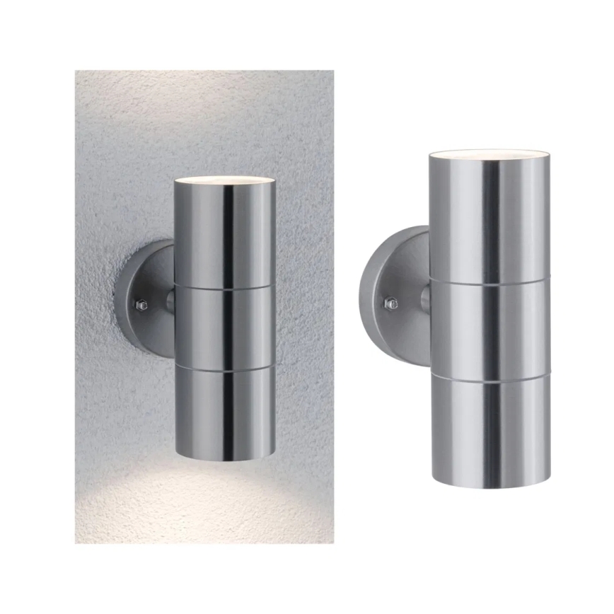 Paulmann 94331 - 2xGU10/10W IP44 Outdoor-Wandleuchte FLAME 230V