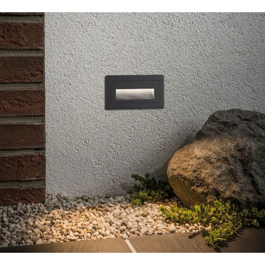 Paulmann 94383 - LED/4W IP44 Luce da esterno da incasso LONG 230V