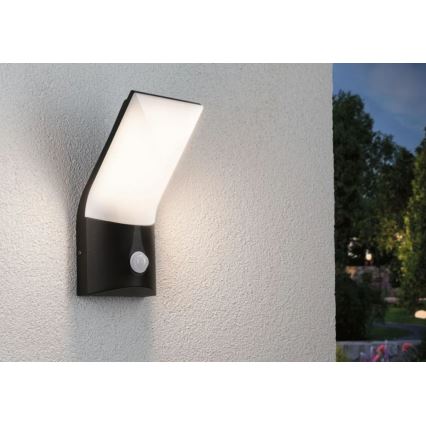 Paulmann 94402 - LED/10W IP44 Außenwandleuchte mit Sensor ADYA 230V
