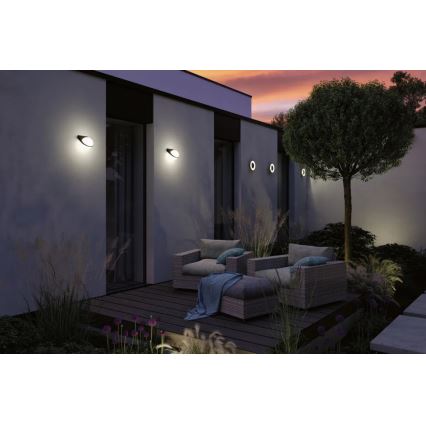 Paulmann 94409 - LED/4W IP44 Outdoor-Wandleuchte CIRCEA 230V