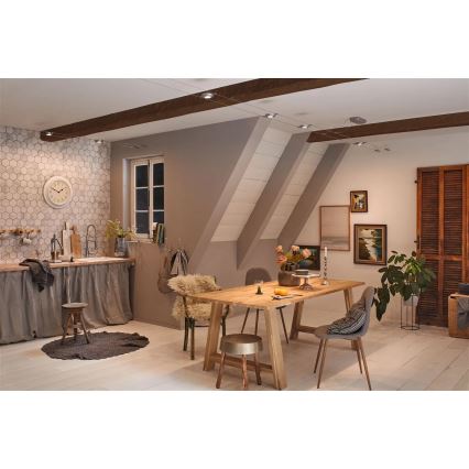 Paulmann 94414 - SET 5xLED/4,5W Einbauleuchte für Seilsystem ROUNDMAC 230V glänzender Chrom