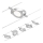 Paulmann 94414 - SET 5xLED/4,5W Faretto per sistema di corde ROUNDMAC 230V cromo lucido