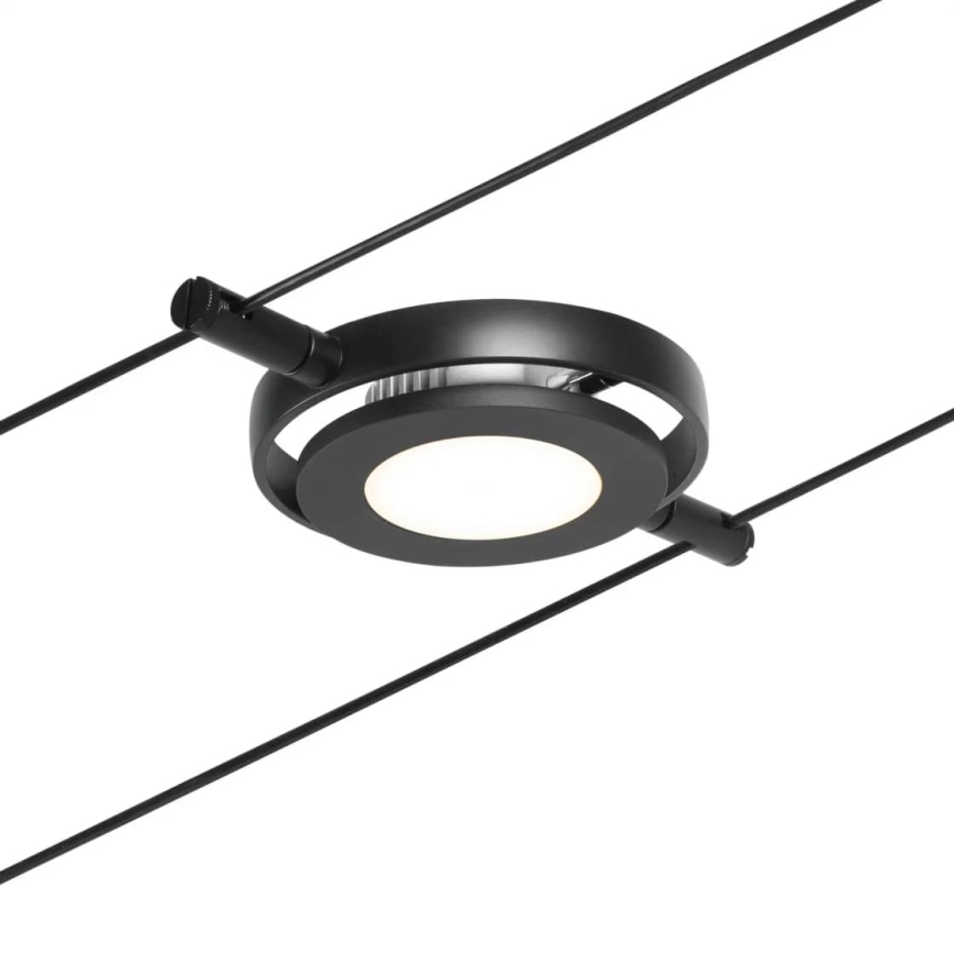 Paulmann 94418 - Set 5xLED/4,5W Sistema completo a cavo ROUNDMAC 230V nero