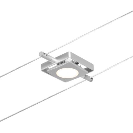 Paulmann 94420 - Kit completo sistema a cavo MAC 230V, 5x LED da 4,5W, cromo opaco