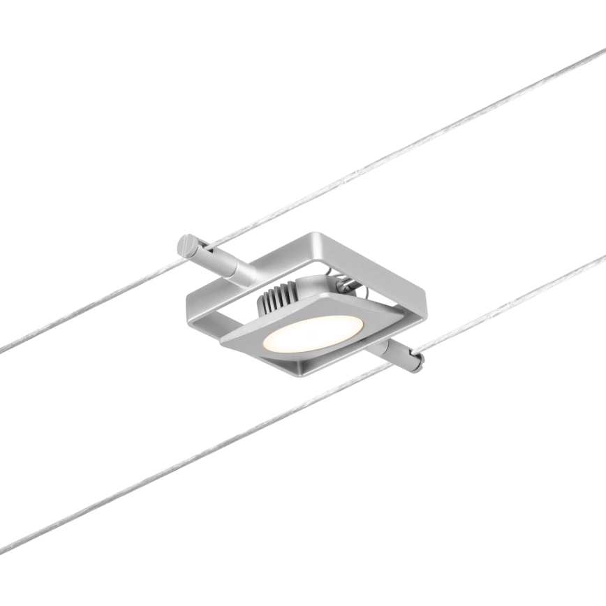 Paulmann 94420 - Kit completo sistema a cavo MAC 230V, 5x LED da 4,5W, cromo opaco
