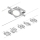 Paulmann 94420 - SET 5xLED/4,5W Komplettes Seilsystem MAC 230V mattchrom