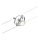 Paulmann 94437 - 1xGU5,3/10W Faretto per sistema a cavi CARDAN 12V, cromo satinato