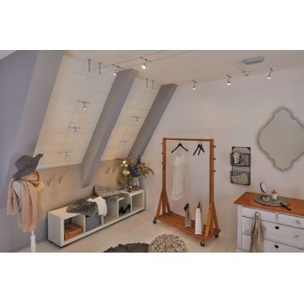 Paulmann 94442 - SET 5xGU5,3/10W Einbaustrahler für Seilsystem SALT 230V mattchrom