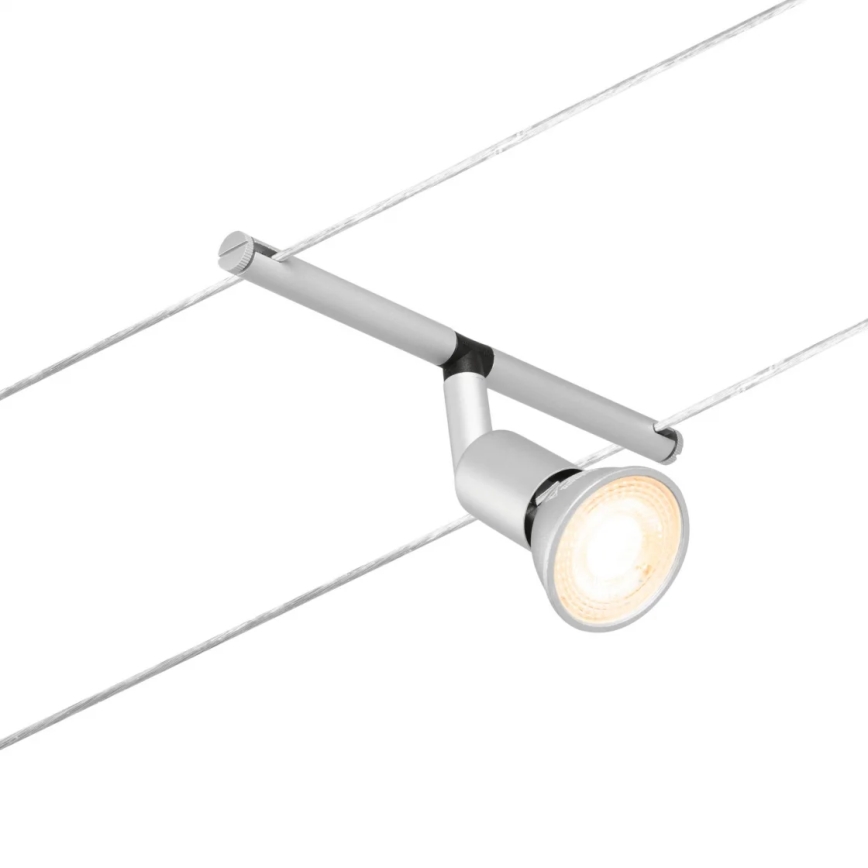 Paulmann 94442 - Set 5xGU5,3/10W Komplettes Seilsystem SALT 230V mattchrom