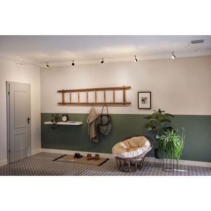 Paulmann 94457 - SET 5xLED/4W Spot für Seilsystem CLEAR 230V schwarz/glänzender Chrom