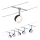 Paulmann 94457 - Set 5x faretti LED da 4W per sistema a cavo CLEAR 230V nero/cromo lucido