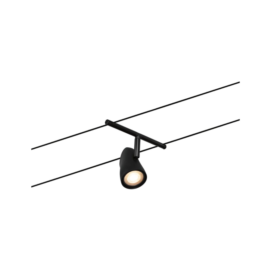 Paulmann 94469 - Kit complet 5xGU5,3/10W, système sur câble CUP 230V, noir