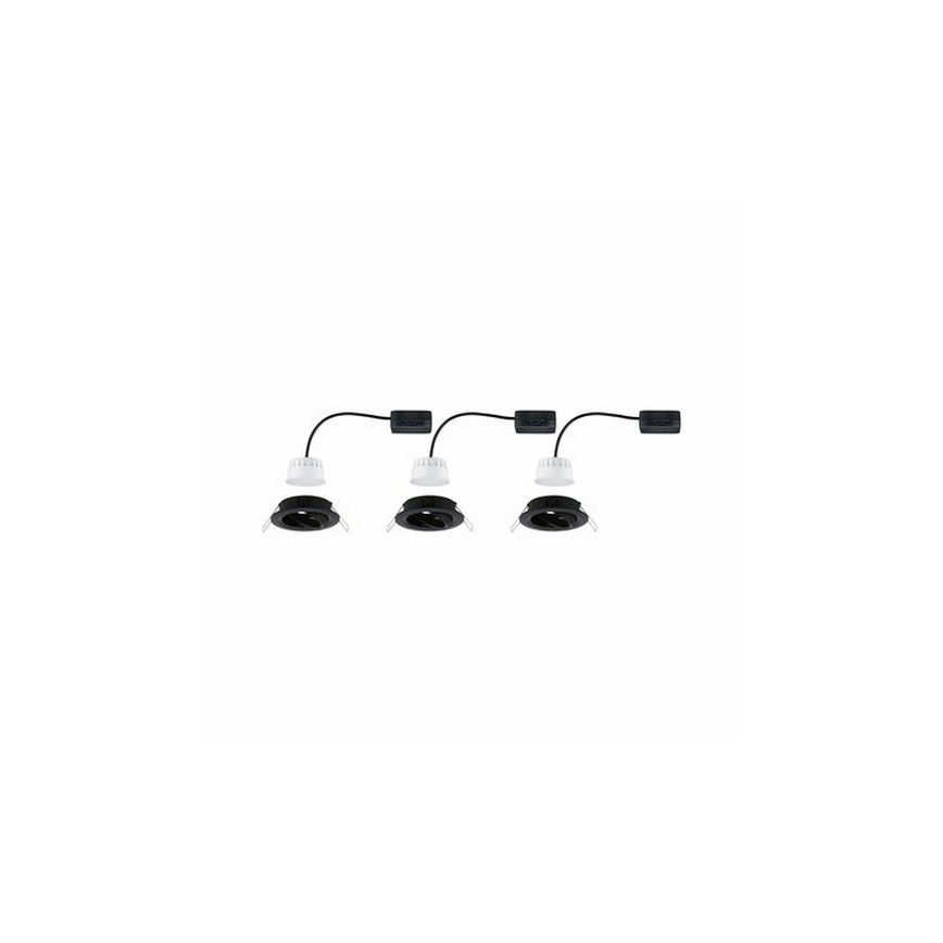 Paulmann 94471 - SET 3xLED/6W IP23 Lampada da incasso per bagno NOVA 230V
