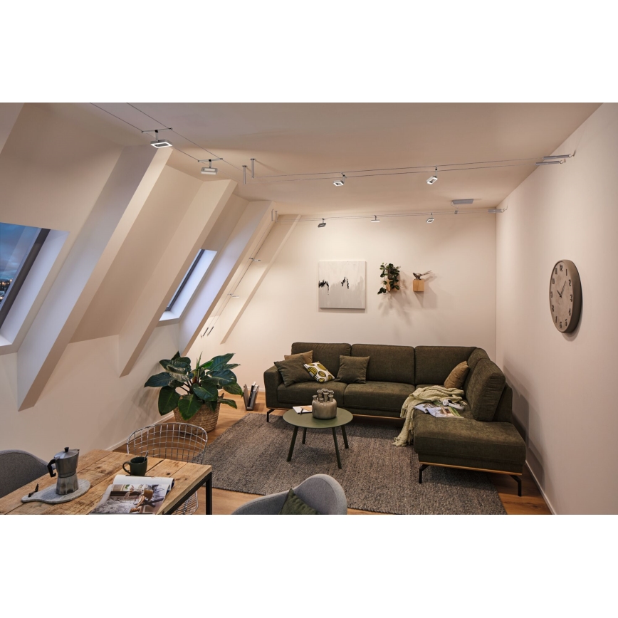 Paulmann 94481 - Kit 5xLED/4,8W Spot per sistema a cavo FRAME 230V nero