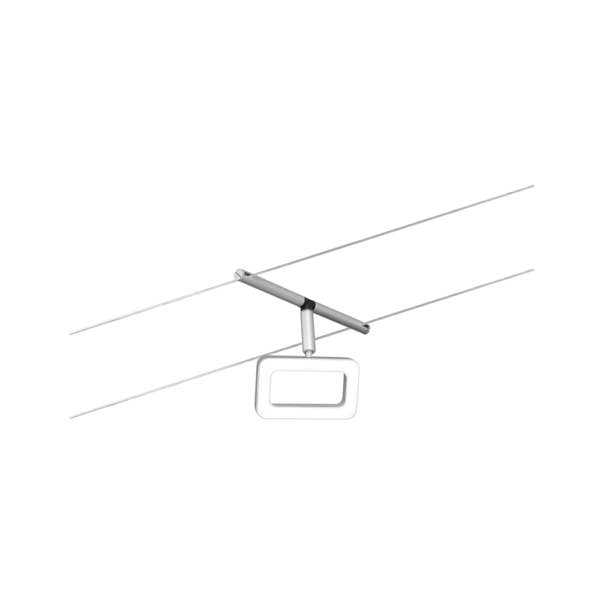 Paulmann 94481 - Kit 5x LED da 4,8 W, sistema a cavo completo FRAME 230 V, cromo opaco