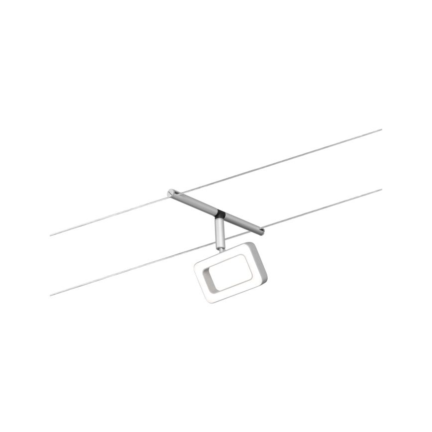 Paulmann 94481 - SET 5xLED/4,8W Komplettes Seilsystem FRAME 230V mattchrom