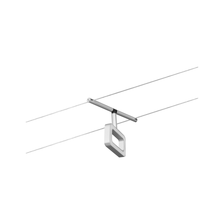 Paulmann 94481 - SET 5xLED/4,8W Komplettes Seilsystem FRAME 230V mattchrom