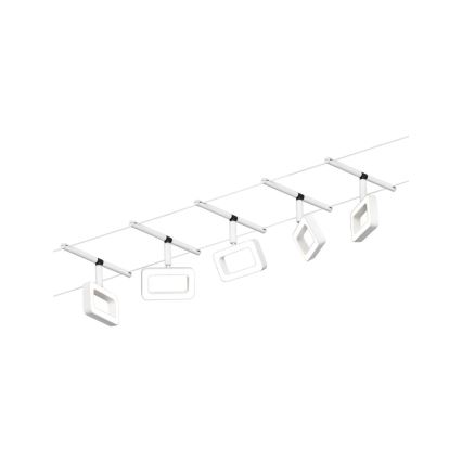 Paulmann 94483 - KIT 5xLED/4,8W Sistema completo a cavo FRAME 230V bianco