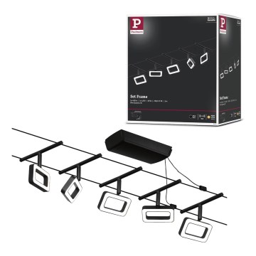 Paulmann 94485 - KIT 5xLED/4,8W Sistema completo a cavo FRAME 230V nero