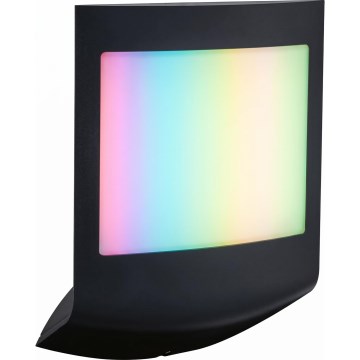 Paulmann 94513 - RGBW LED/8,2W IP44 Applique murale d'extérieur dimmable avec détecteur de mouvement et capteur crépusculaire PADEA 230V anthracite