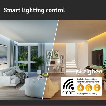 Paulmann 94515 - LED/8,5W IP44 Luminaire pour numéro de maison dimmable avec détecteur de mouvement et capteur crépusculaire PADEA 230V anthracite