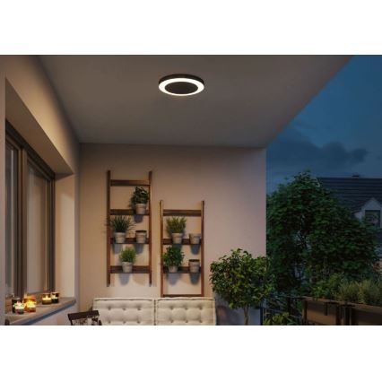 Paulmann 94526 - LED/14W IP44 Plafonnier d'extérieur avec détecteur CIRCULA 230V
