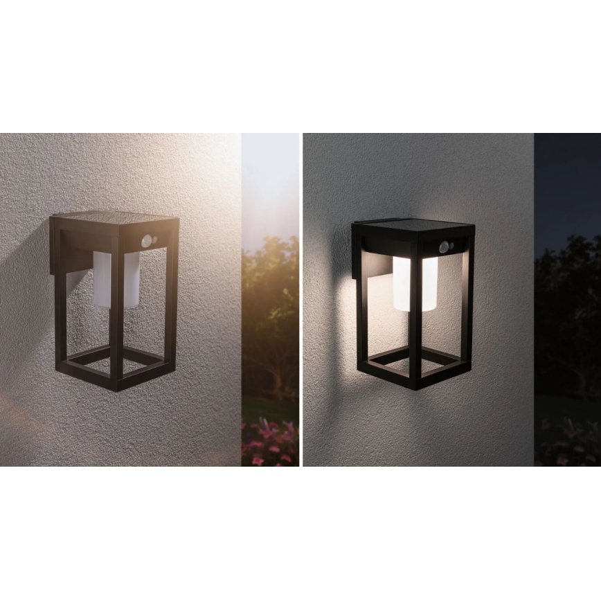 Paulmann 94572 -LED/5,5W IP44 Applique murale solaire avec détecteur MARISOL 3,7V