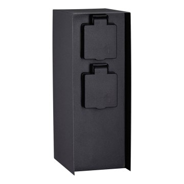 Paulmann 94657 - Multipresa verticale da esterno RIO 2Z SCHUKO 230V IP44