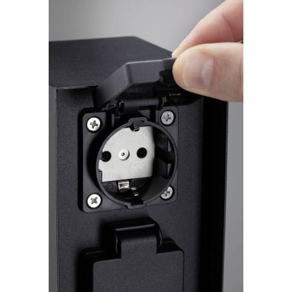 Paulmann 94657 - Multipresa verticale da esterno RIO 2Z SCHUKO 230V IP44