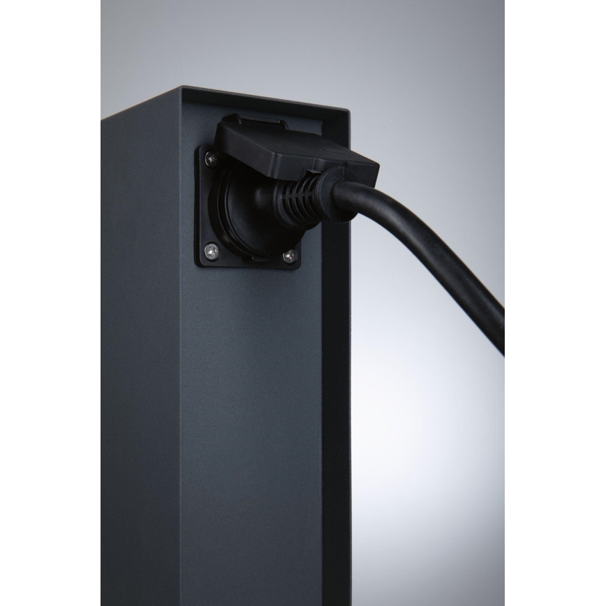 Paulmann 94700 - Multipresa verticale da esterno RIO 2Z SCHUKO 230V IP44