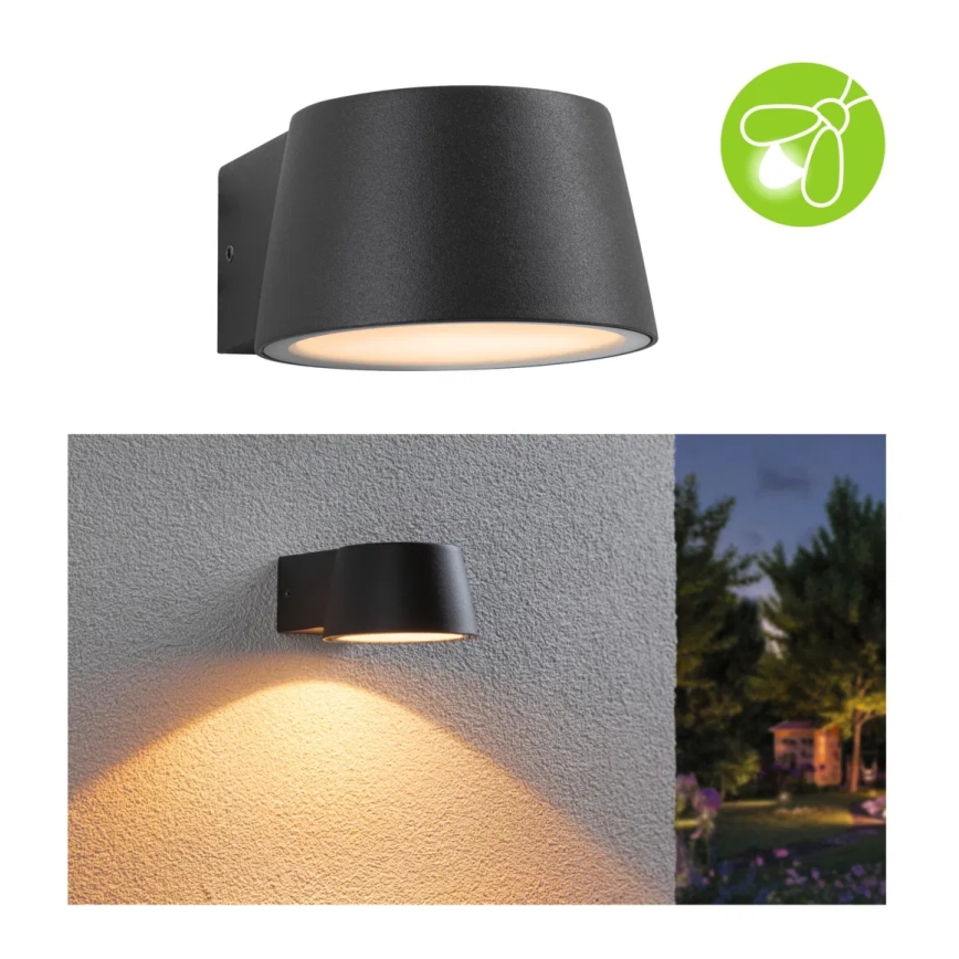 Paulmann 94713 - LED/6W IP44 Applique da esterno CAPERA 230V