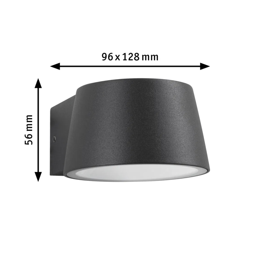 Paulmann 94713 - LED/6W IP44 Applique da esterno CAPERA 230V