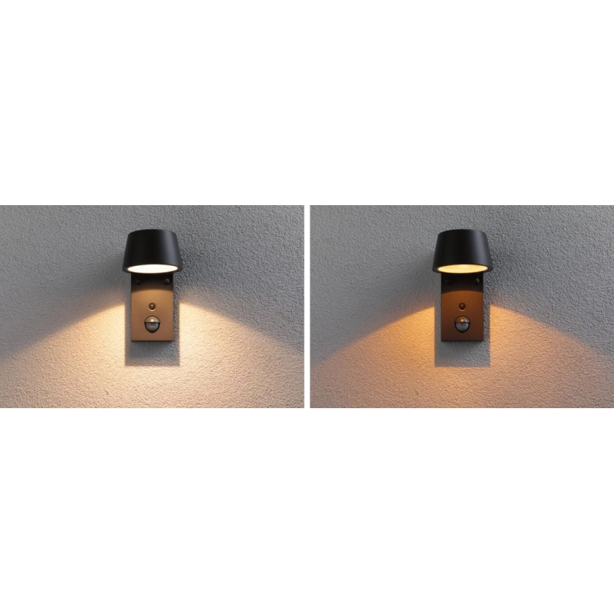 Paulmann 94714 - LED/6W IP44 Applique da esterno con sensore CAPERA 230V 2200/3000K