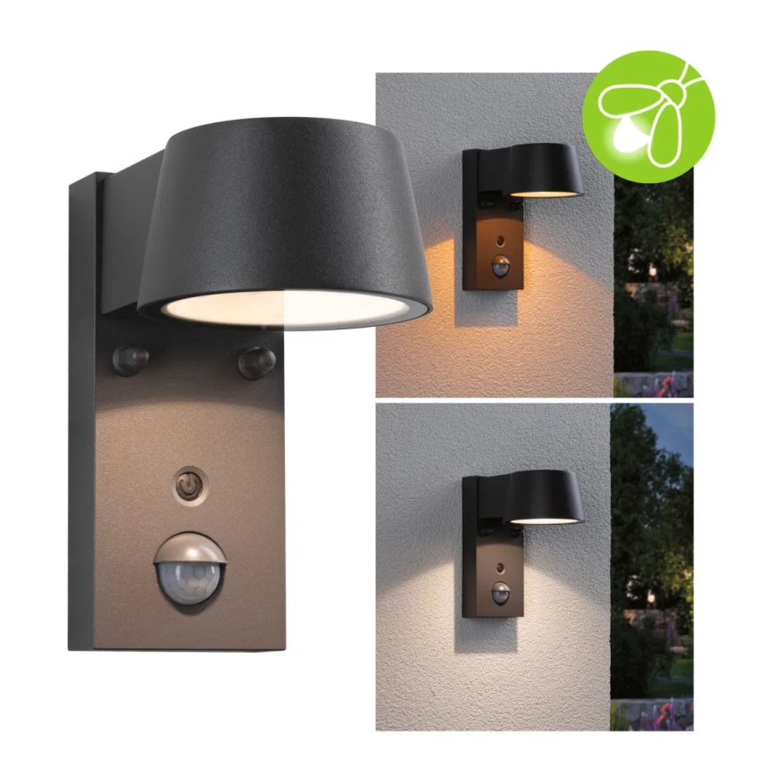 Paulmann 94714 - LED/6W IP44 Applique da esterno con sensore CAPERA 230V 2200/3000K
