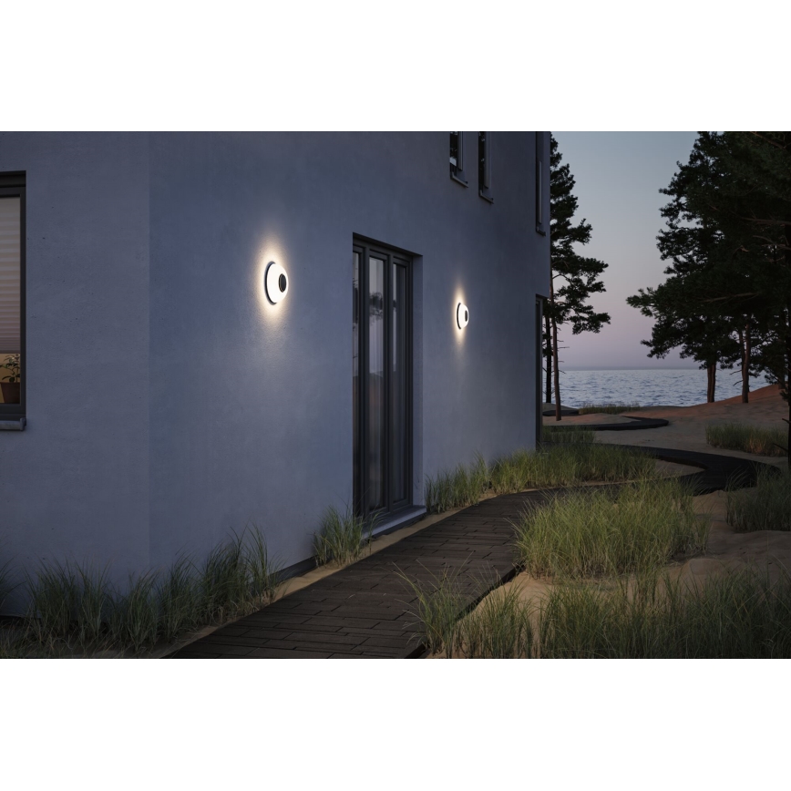 Paulmann 94955 - LED/20,5W IP65 dimmbare Außenwandleuchte AUREVA 230V 2200/3000/4000K anthrazit