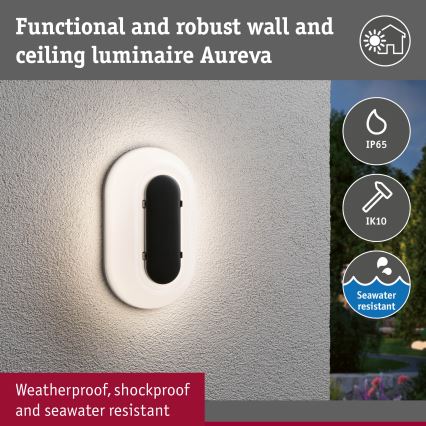Paulmann 94957 - LED/18,5W IP65 Dimmable applique murale extérieure ELUNOR 230V 2200/3000/4000K anthracite
