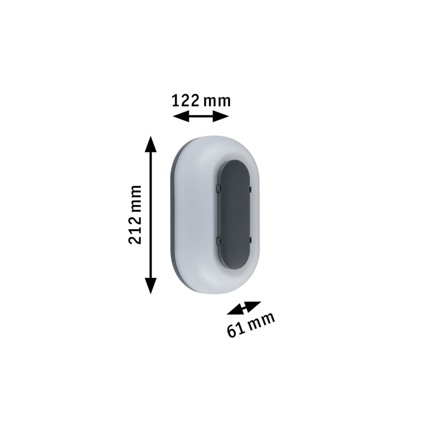 Paulmann 94957 - LED/18,5W IP65 Dimmable applique murale extérieure ELUNOR 230V 2200/3000/4000K anthracite