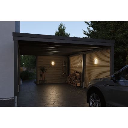 Paulmann 94958 - LED/18,5W IP65 Dimmbare Außenwandleuchte mit Bewegungs- und Dämmerungssensor ELUNOR 230V 2200/3000/4000K anthrazit