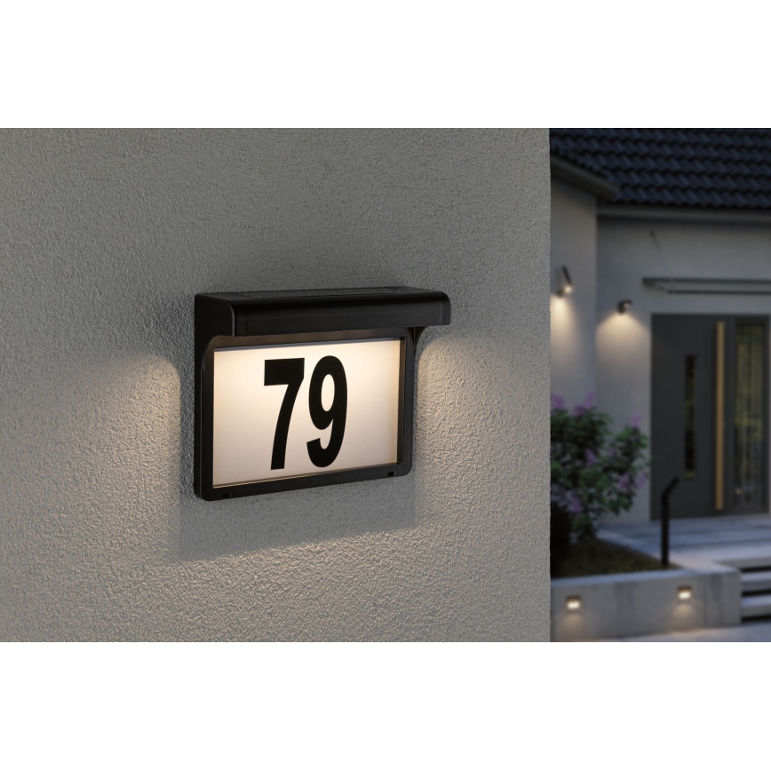 Paulmann 95388 - LED/0,05W IP44 Numero civico solare con sensore DAYTON 4,8V