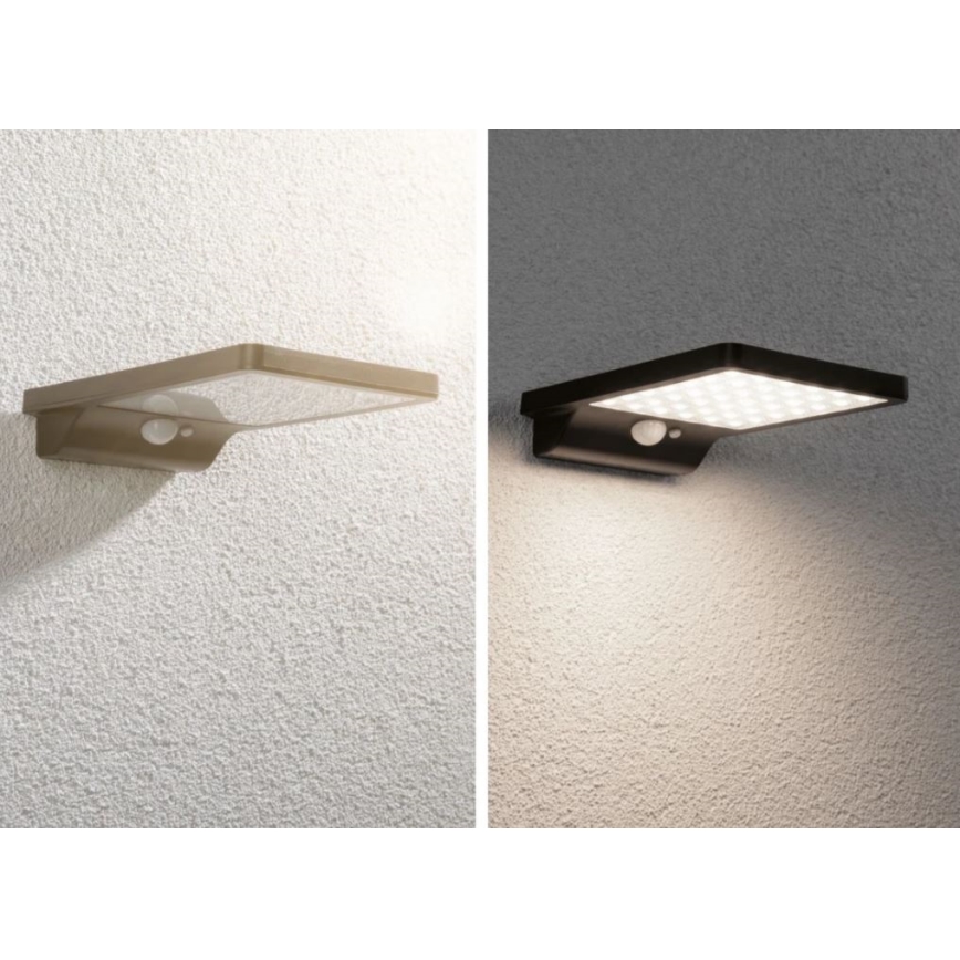Paulmann 95393 - LED/4W IP44 Applique solare dimmerabile con sensore SOLVEIG 3,7V 2000 mAh