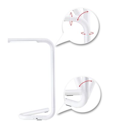 Paulmann 95423 - Lampe de table tactile à intensité variable LED/4,5W FLEXLINK 5V/USB 4400 mAh blanche
