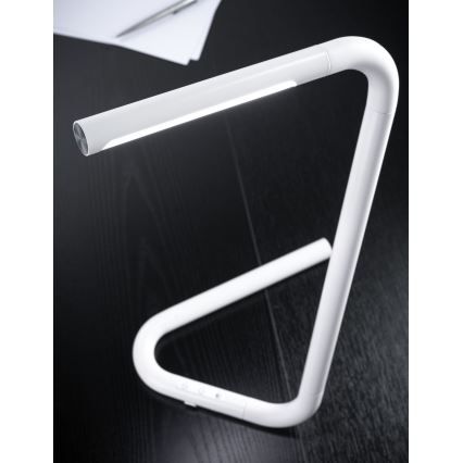 Paulmann 95423 - Lampe de table tactile à intensité variable LED/4,5W FLEXLINK 5V/USB 4400 mAh blanche