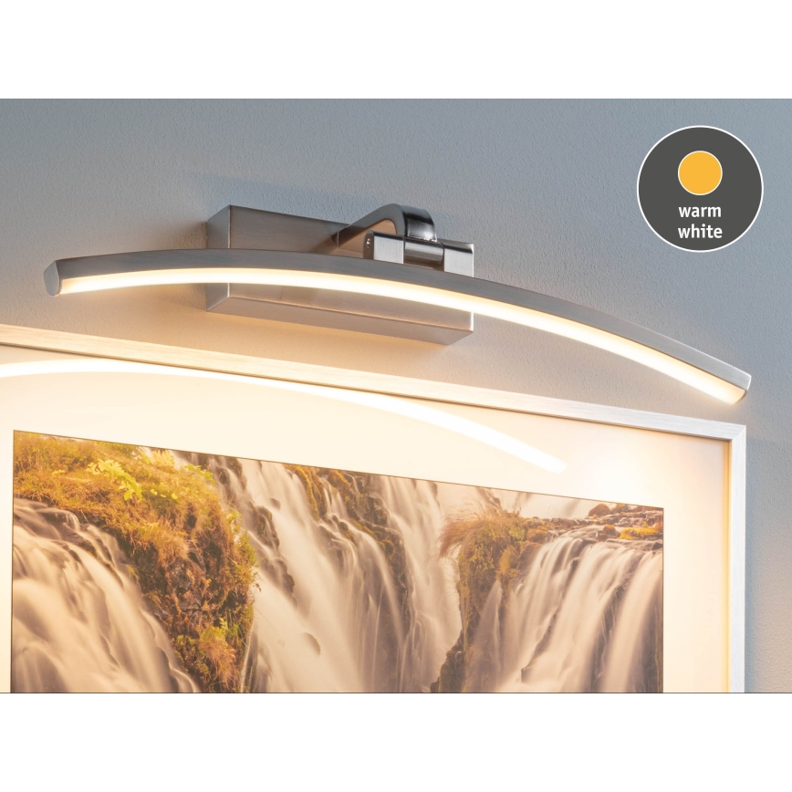 Paulmann 95557 - Lampada da quadro LED/8,5W BENTO 230V 40 cm cromo opaco