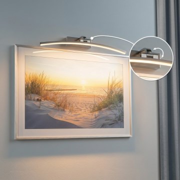 Paulmann 95558 - Lampe pour tableaux BENTO LED 10 W, 230 V, 50 cm, chrome mat