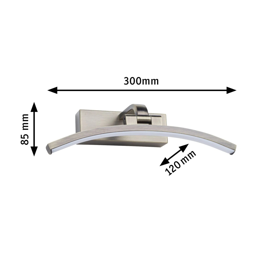 Paulmann 95559 - LED/6W Bildleuchte BENTO 230V 30 cm Messing