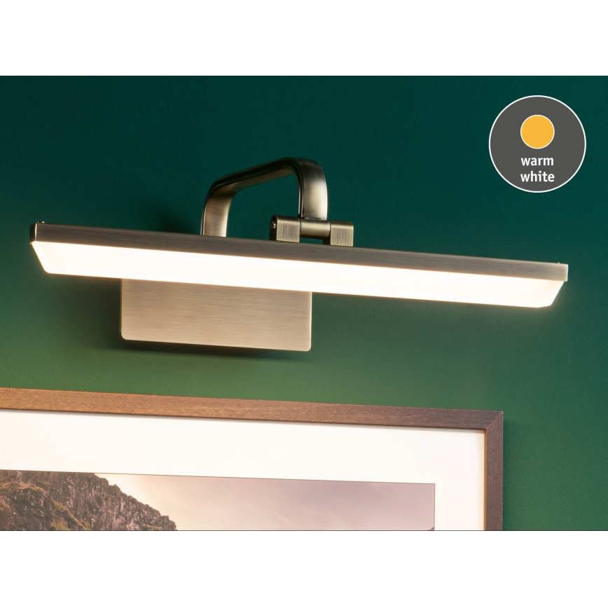 Paulmann 95569 - LED 9,5 W Lampe pour tableau RENAN 230 V 40 cm laiton