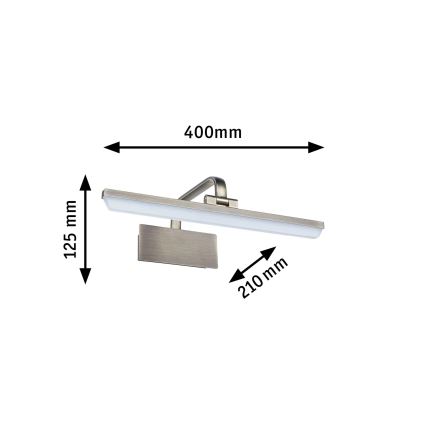 Paulmann 95569 - LED/9,5W Bildleuchte RENAN 230V 40 cm Messing